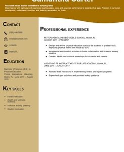 Pe-teacher resume